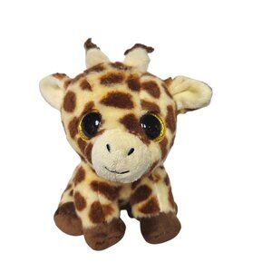 Ty Velvety Peaches the Giraffe Plush Stuffed Animal Toy Large Glitter Eyes 6"